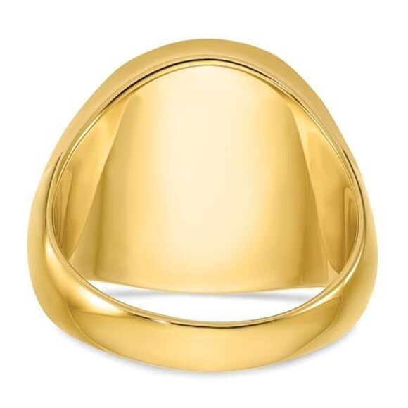 14k Gold Men’s Signet Ring - Picture 5 of 6